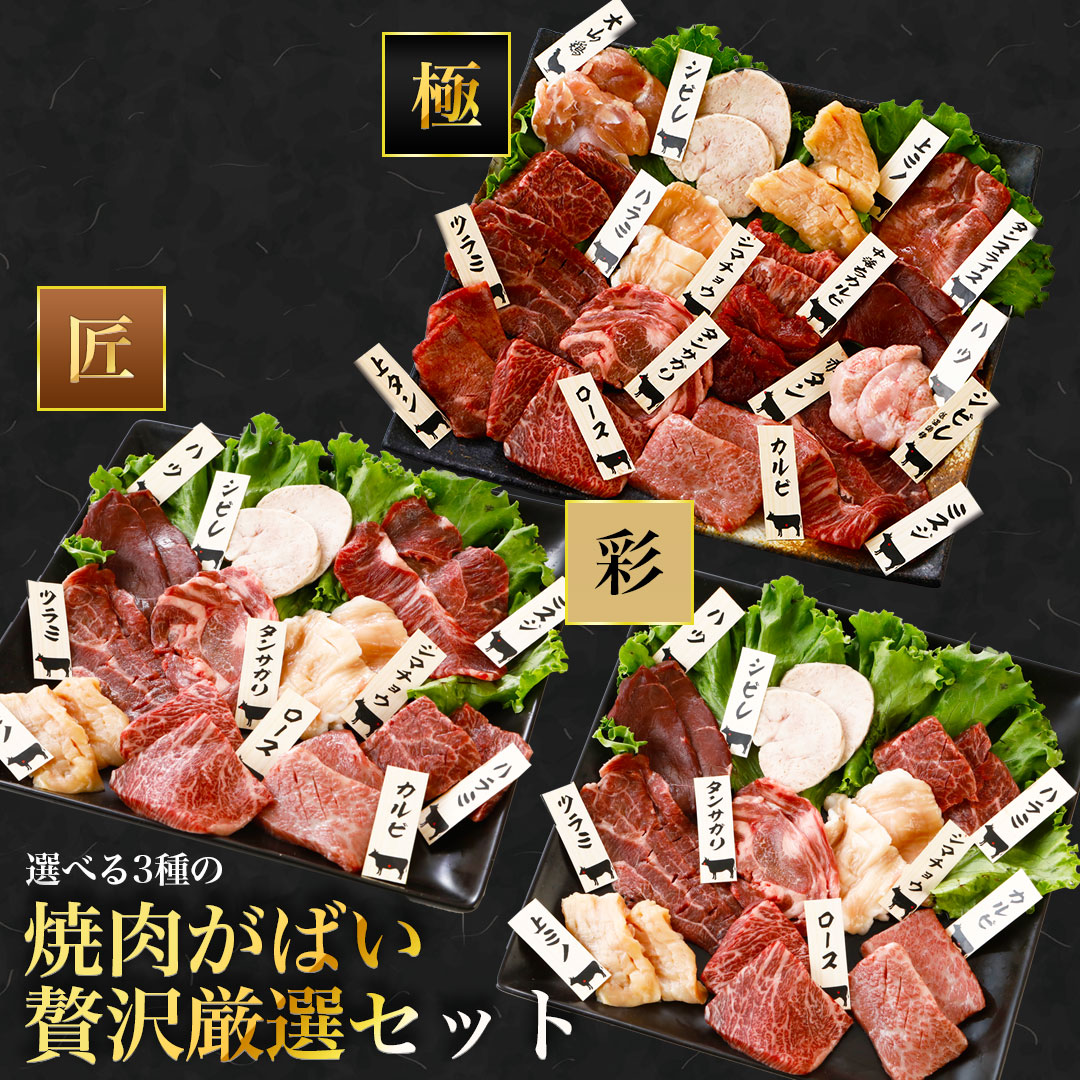 焼肉がばい贅沢厳選セット（冷凍）